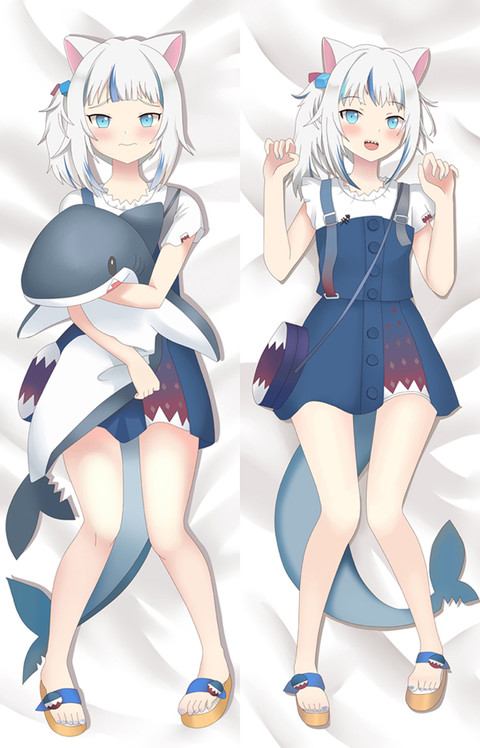 Gawr Gura Dakimakura Body Pillow Cover