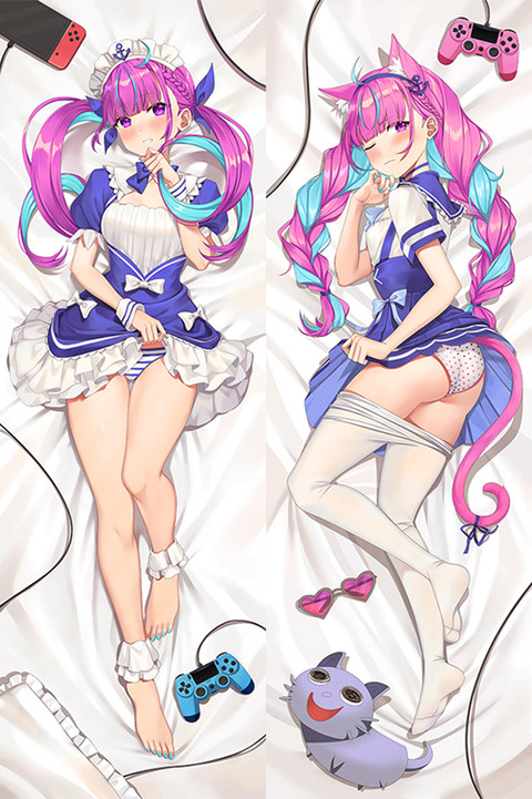 Minato Aqua Funda de almohada corporal Dakimakura