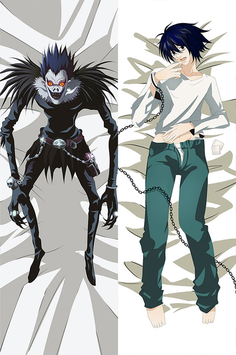 Ryuk and L Dakimakura Body Pillow Cover