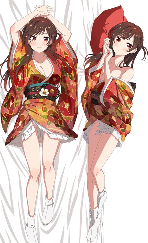 Chizuru Mizuhara Ichinose Dakimakura Body Pillow Cover