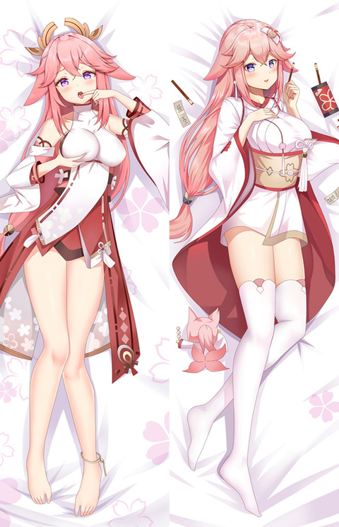 Yae Miko Dakimakura Body Pillow Cover