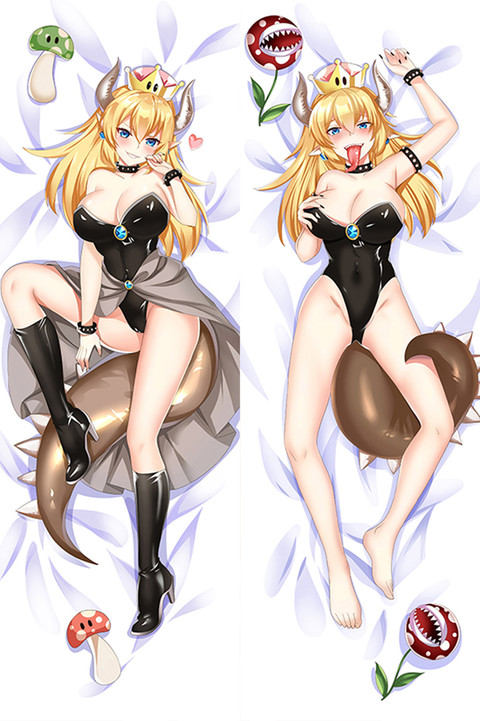 Bowsette Dakimakura Body Pillow Kissenbezug