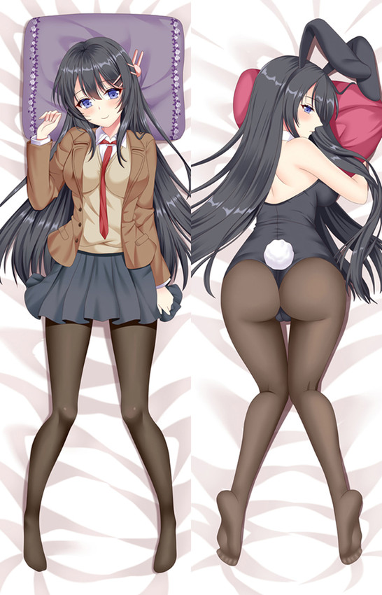 Mai Sakurajima (Rascal Does Not Dream of Bunny Girl Senpai) Dakimakura Body Pillow Cover