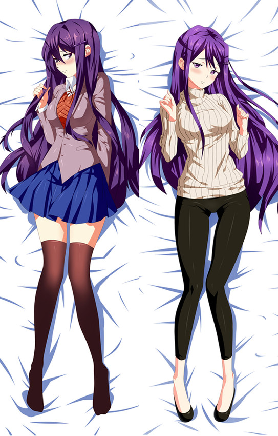 Yuri (Doki Doki Literature Club) Dakimakura Body Pillow Cover