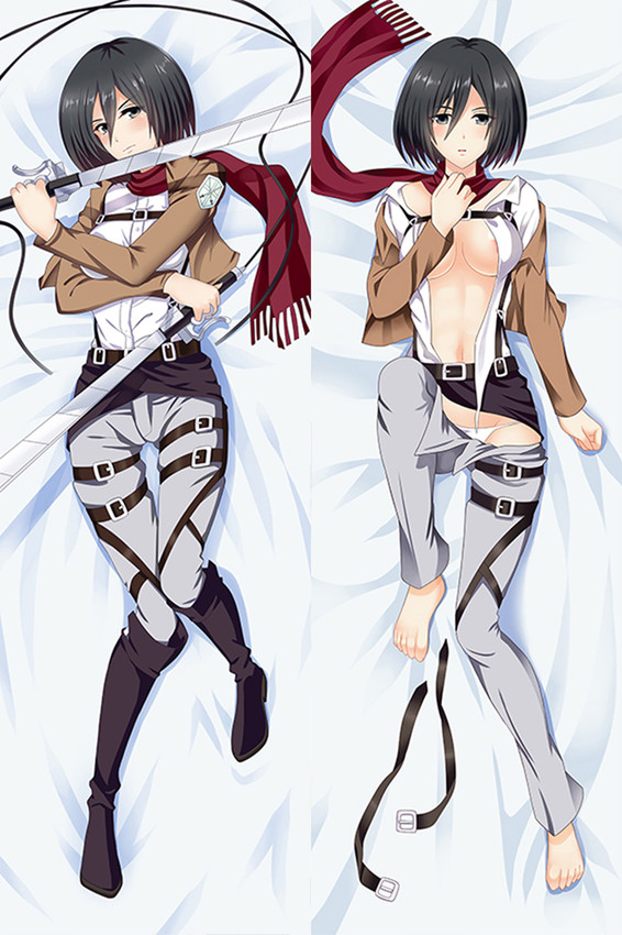 Mikasa Ackerman (Attack on Titan) Dakimakura Body Pillow Cover