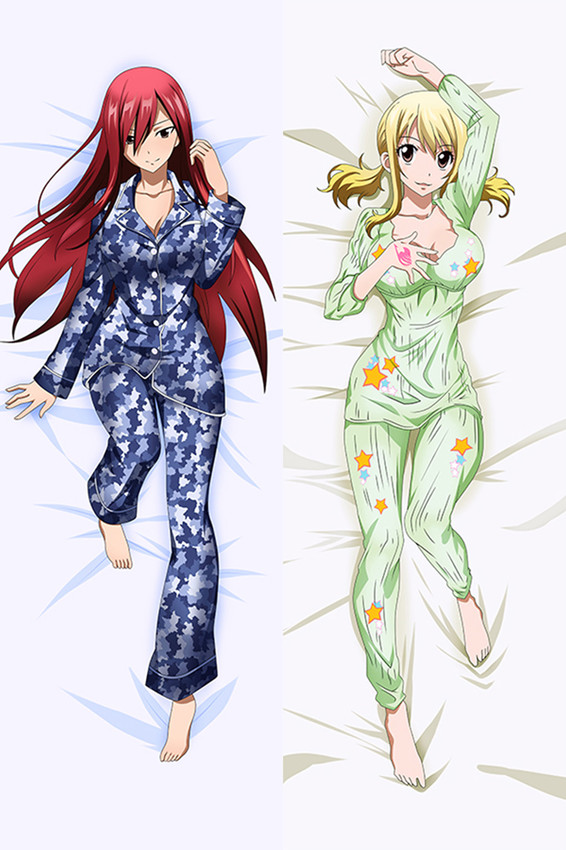 Erza and Lucy (Fairy Tail) Dakimakura Body Pillow Cover