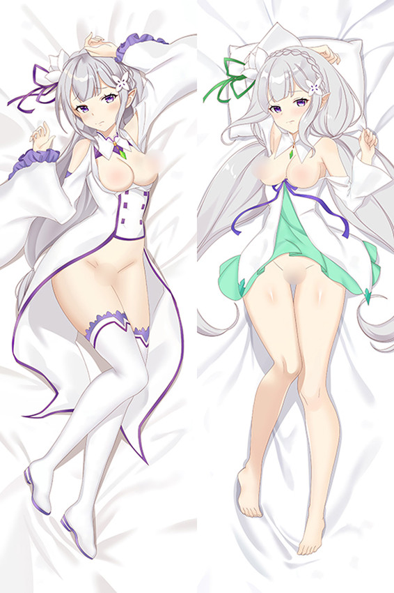 Emilia (Re: Zero) 18+ NSFW Dakimakura Body Pillow Cover