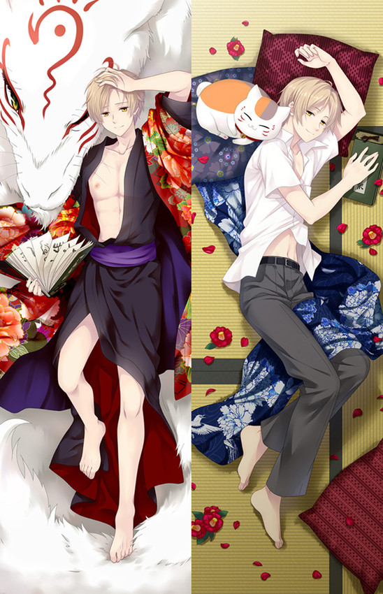 Takashi Natsume and Nyanko Sensei (Natsume's Book of Friends) Dakimakura Body Pillow Cover