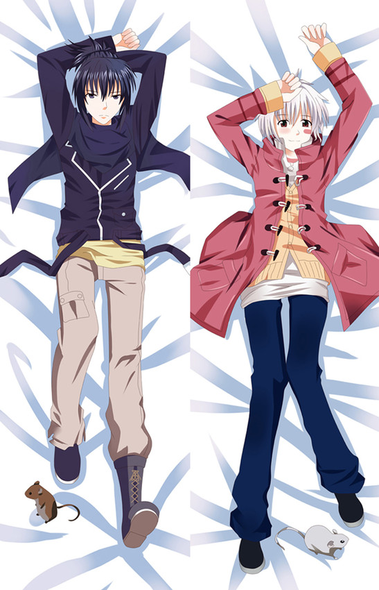 Nezumi and Shion from No.6 dakimakura cover