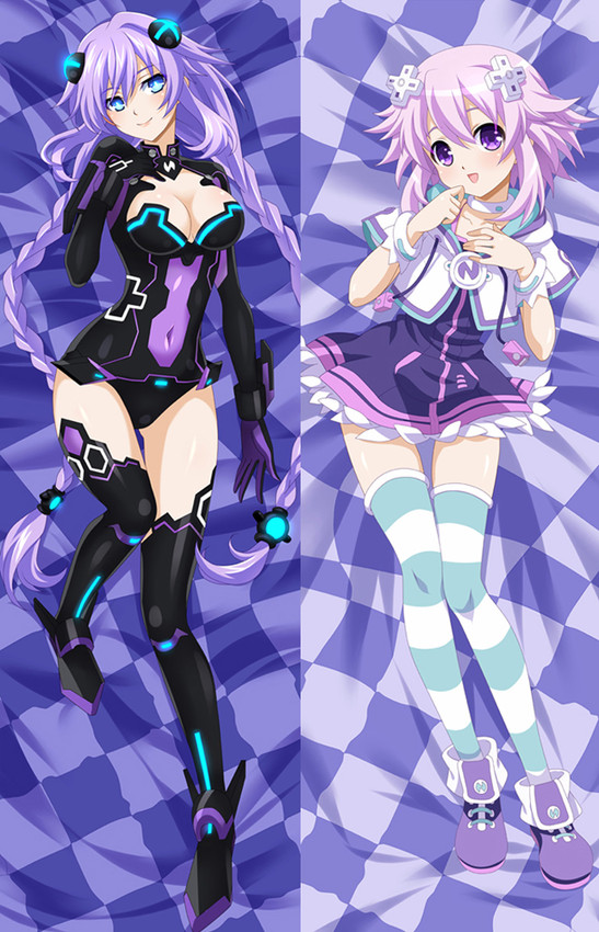 Neptune from Hyperdimension Neptunia dakimakura cover