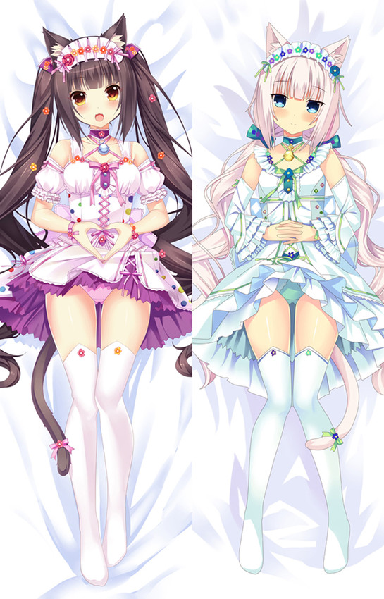 Chocola and Vanilla (Nekopara) Dakimakura Body Pillow Cover