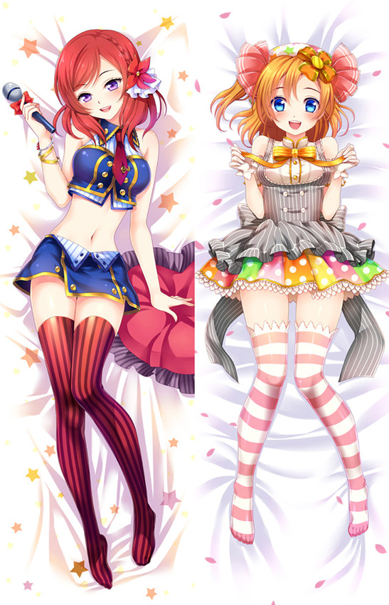 Maki Nishikino and Honoka Kousaka from Love Live dakimakura cover