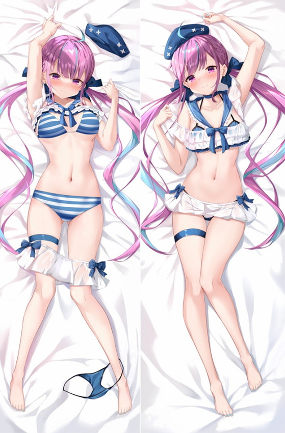 Minato Aqua (Vtuber) Dakimakura Body Pillow Cover