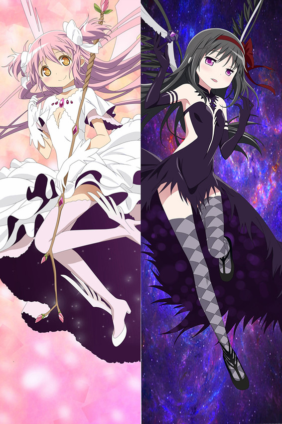 Madoka Kaname and Homura Akemi from Puella Magi Madoka Magica Dakimakura Body Pillow