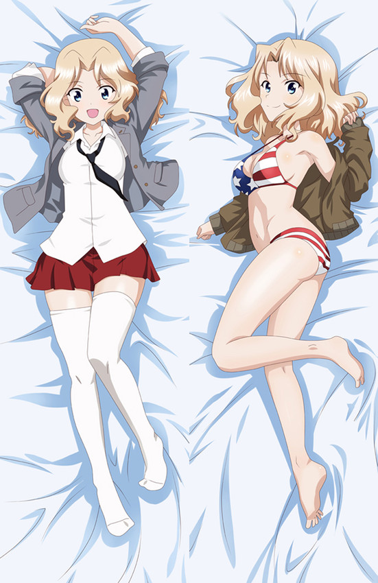 Miho and Yukari from Girls und Panzer dakimakura cover
