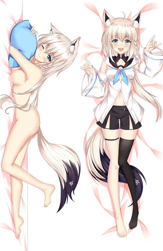 Shirakami Fubuki from Vtuber Hololive 18+ dakimakura cover