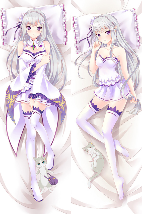Emilia (Re: Zero) Dakimakura Body Pillow Cover