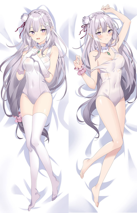 Emilia (Re: Zero) Dakimakura Body Pillow Cover