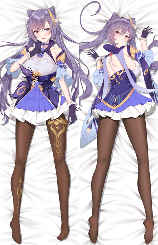 Keqing from Genshin Impact dakimakura cover