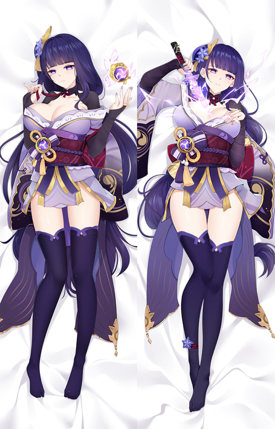 Raiden Shogun from Genshin Impact dakimakura cover