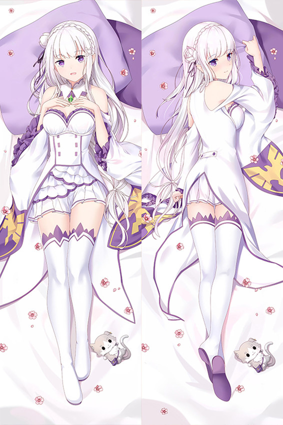 Emilia (Re: Zero) Dakimakura Body Pillow Cover
