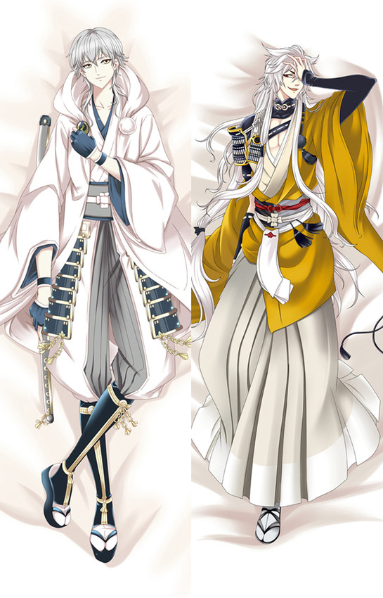 Tsurumaru and Kogitsunemaru from Touken Ranbu dakimakura cover