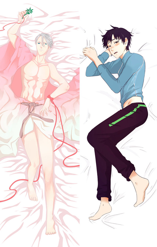 Victor and Katsuki from Yuri on Ice dakimakura cover