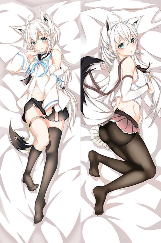 Shirakami Fubuki (Vtuber) Dakimakura Body Pillow Cover