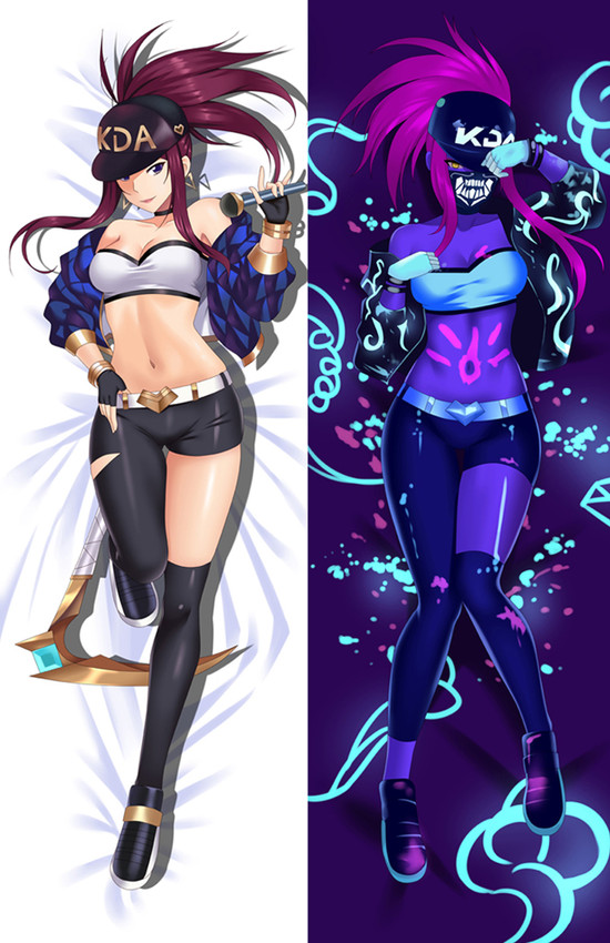 Akali from League of Legends dakimakura cover