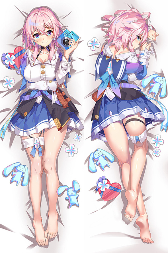 March 7th from Honkai Star Rail dakimakura cover March 7th from Honkai Star Rail dakimakura cover