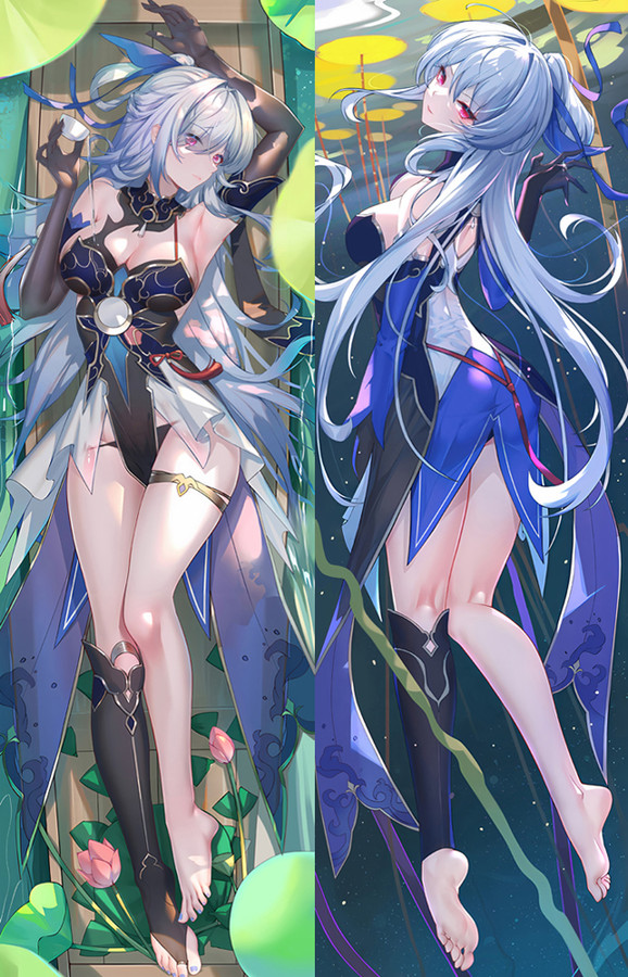 Jingliu from Honkai Star Rail dakimakura cover Jingliu from Honkai Star Rail dakimakura cover