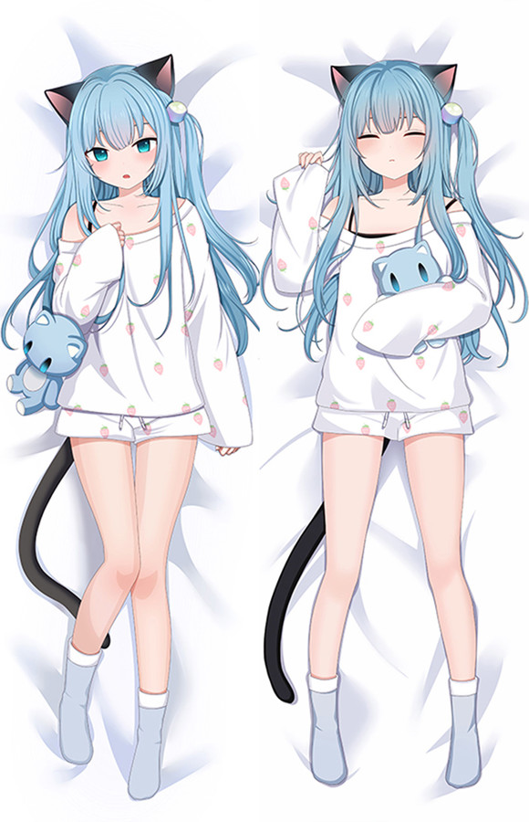 Nekoha Shizuku from Vtuber Hololive dakimakura cover Nekoha Shizuku from Vtuber Hololive dakimakura cover
