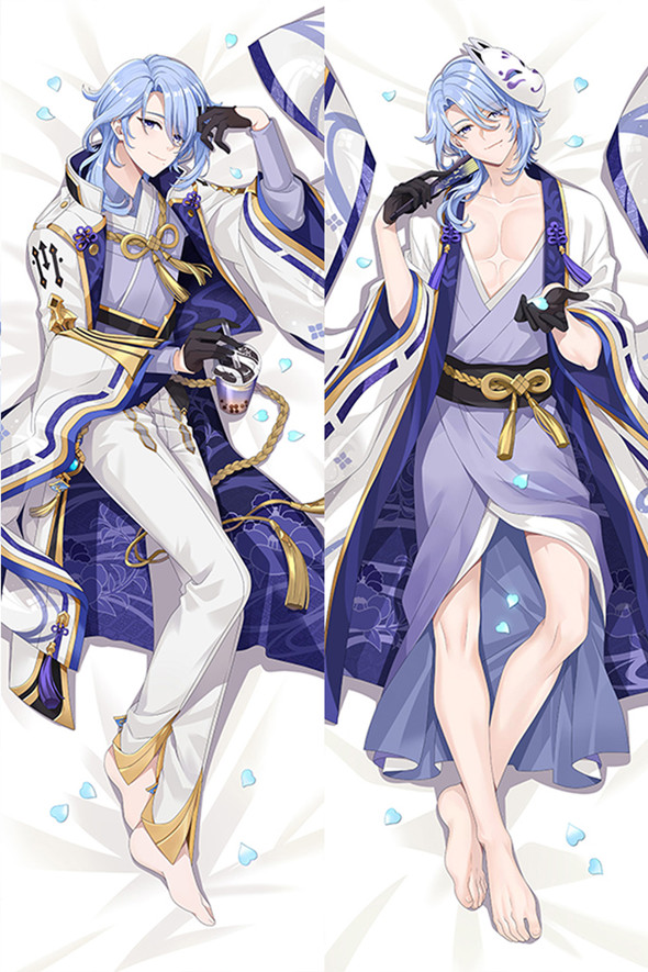 Kamisato Ayato from Genshin Impact dakimakura cover Kamisato Ayato from Genshin Impact dakimakura cover