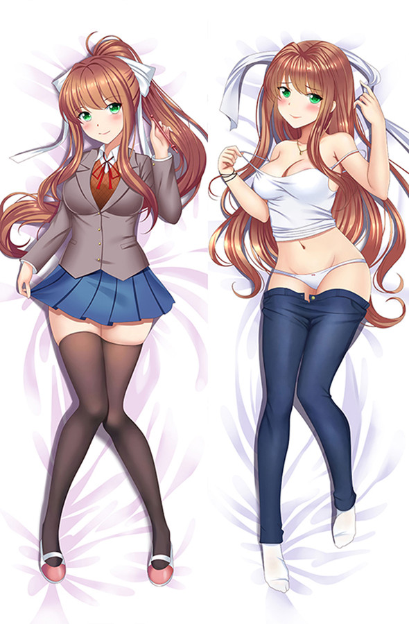 Monika from Doki Doki Literature Club dakimakura cover Monika from Doki Doki Literature Club dakimakura cover