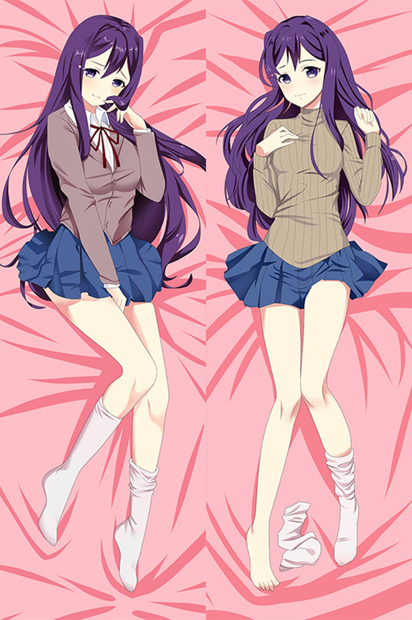 Yuri from Doki Doki Literature Club dakimakura cover Yuri from Doki Doki Literature Club dakimakura cover