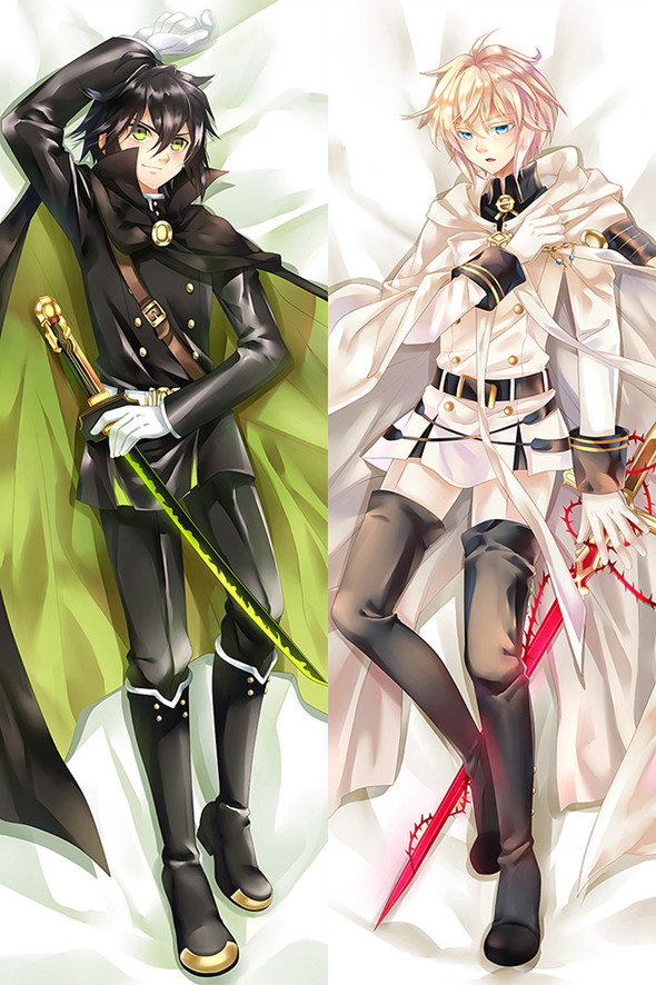 Yuichiro Hyakuya and Mikaela Hyakuya from Seraph of the End dakimakura cover Yuichiro Hyakuya and Mikaela Hyakuya from Seraph of the End dakimakura cover