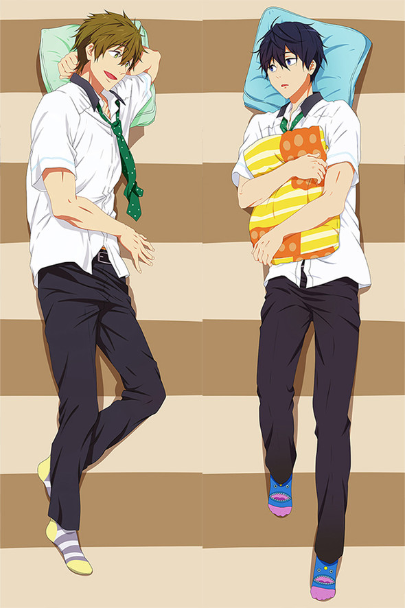 Makoto Tachibana and Haruka Nanase from Free! dakimakura cover