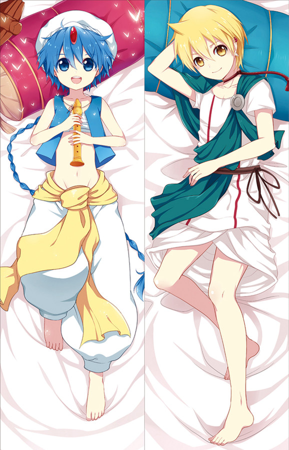 Alibaba and Aladdin from The Labyrinth of Magic dakimakura cover Alibaba and Aladdin from The Labyrinth of Magic dakimakura cover
