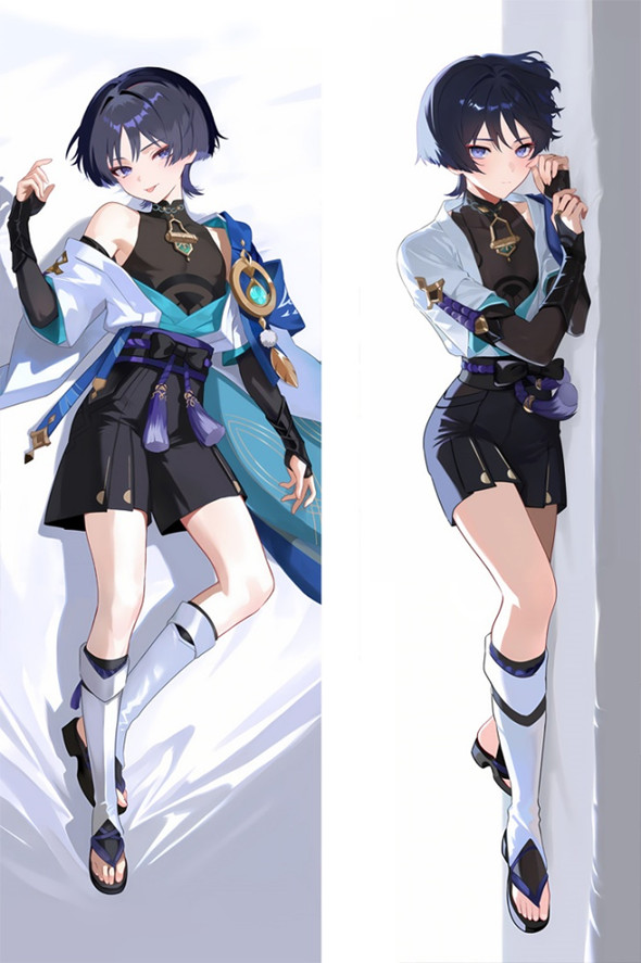 Wanderer from Genshin Impact dakimakura cover Wanderer from Genshin Impact dakimakura cover