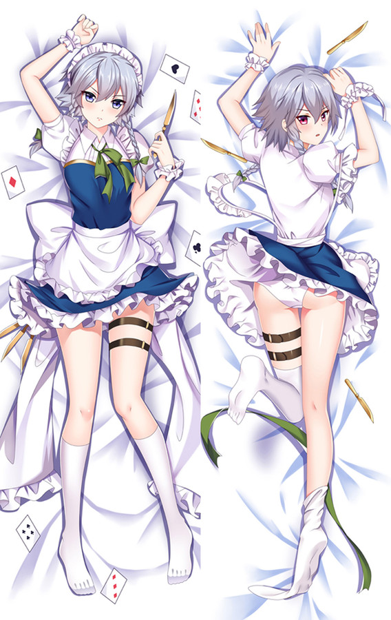 Sakuya Izayoi from Touhou Project dakimakura cover Sakuya Izayoi from Touhou Project dakimakura cover