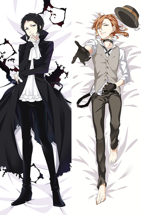 Ryunosuke and Chuuya from Bungo Stray Dogs dakimakura cover