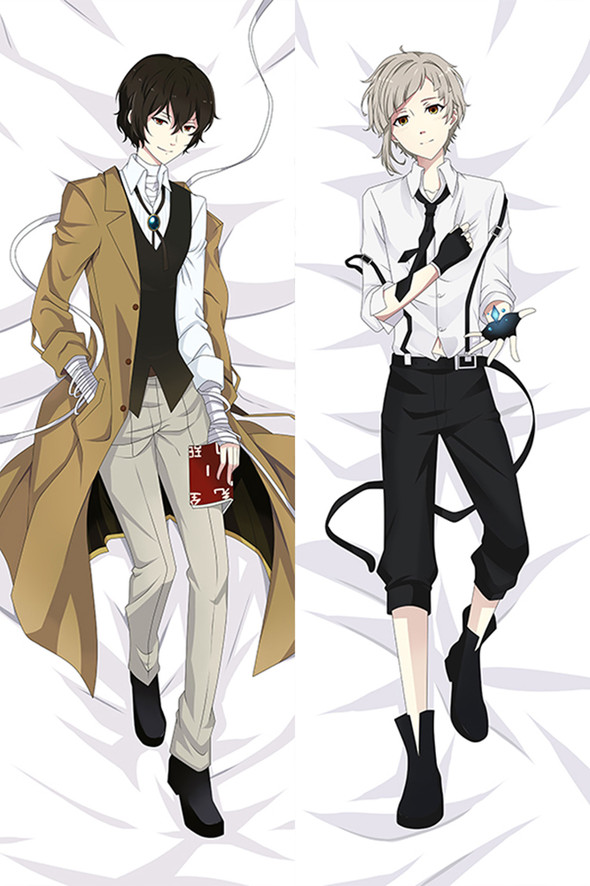 Osamu and Atsushi from Bungo Stray Dogs dakimakura cover