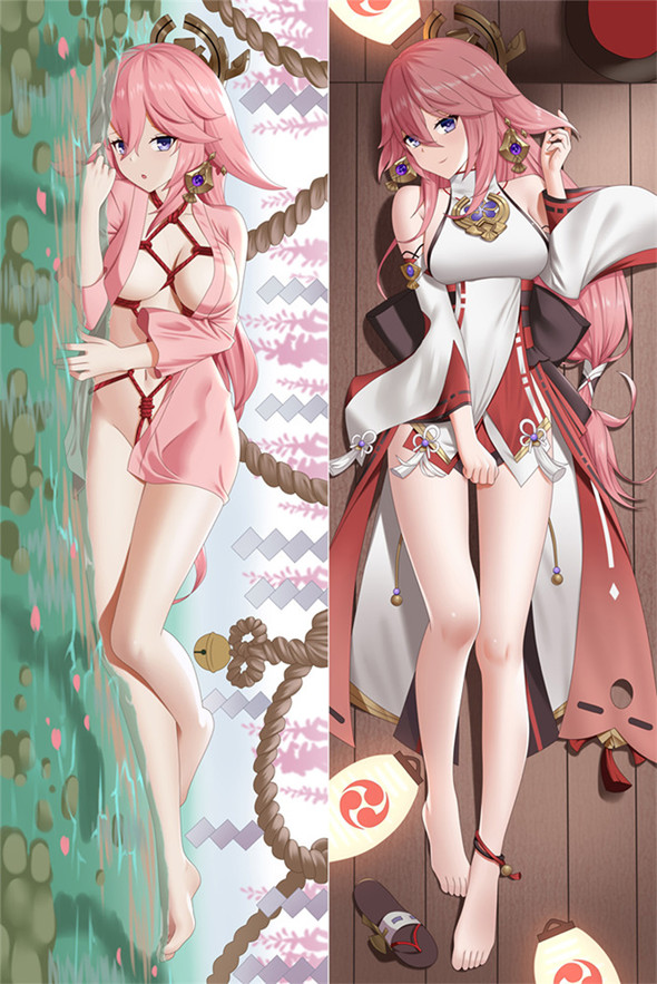 Yae Miko from Genshin Impact dakimakura cover Yae Miko from Genshin Impact dakimakura cover