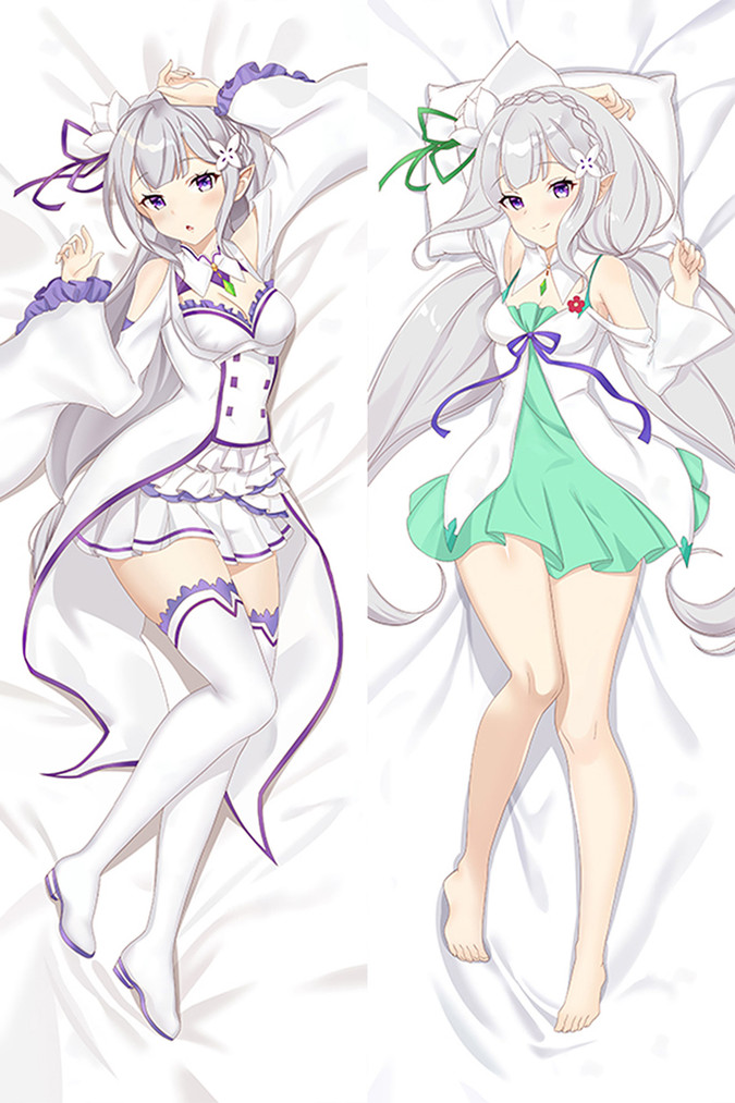Emilia from "Re: Zero" Body Pillow Dakimakura Case