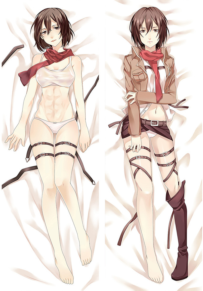 Mikasa Ackerman from "Attack on Titan" Body Pillow Dakimakura Case