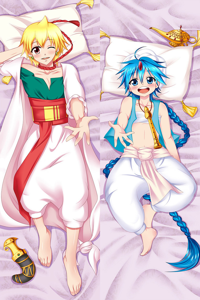 Alibaba and Aladdin from "The Labyrinth of Magic" Body Pillow Dakimakura Case