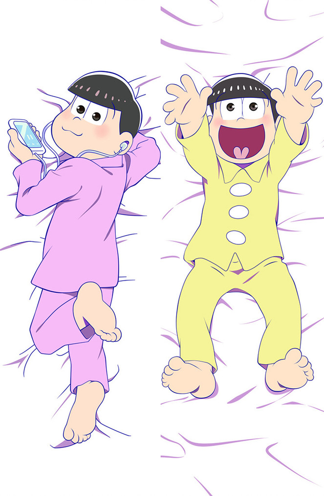 Todomatsu and Jyushimatsu from "Mr Osomatsu" Body Pillow Dakimakura Case
