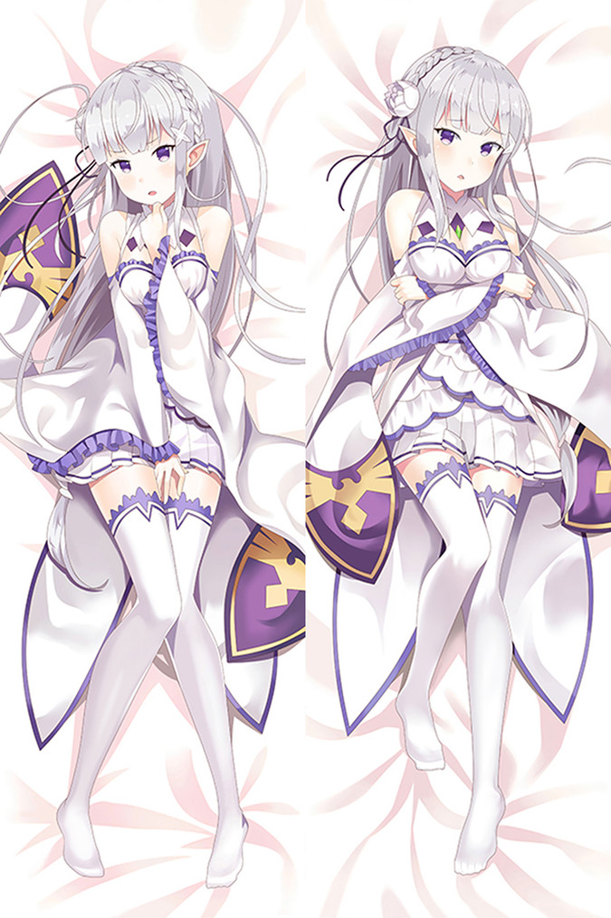 Emilia from "Re: Zero" Body Pillow Dakimakura Case