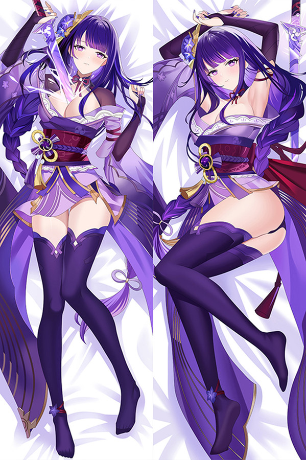 Raiden Shogun from "Genshin Impact" Body Pillow Dakimakura Case