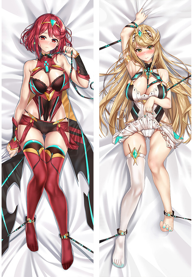 Pyra and Mythra from Xenoblade Chronicles dakimakura cover